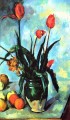 Tulipes dans un vase Paul Cézanne